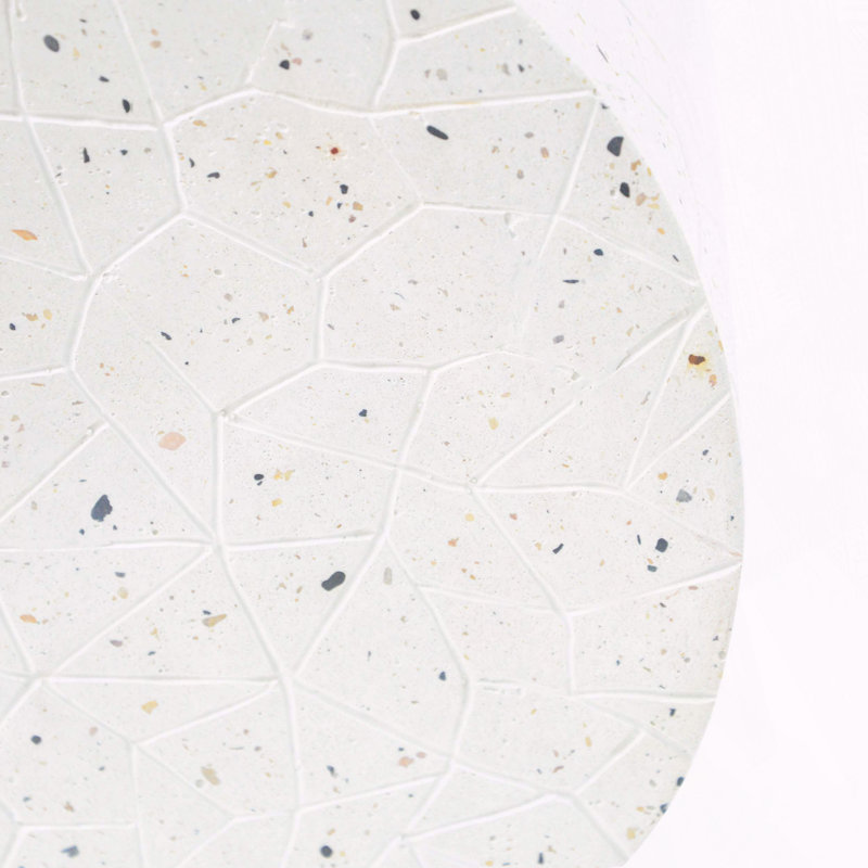 Table de bout d'extérieur en béton Terrazzo