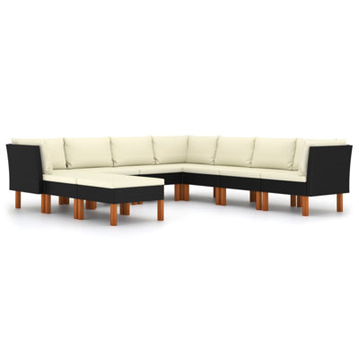 Brause 23.6" Wide Eucalyptus Square Patio Sectional Set with Cushions by Winston Porter