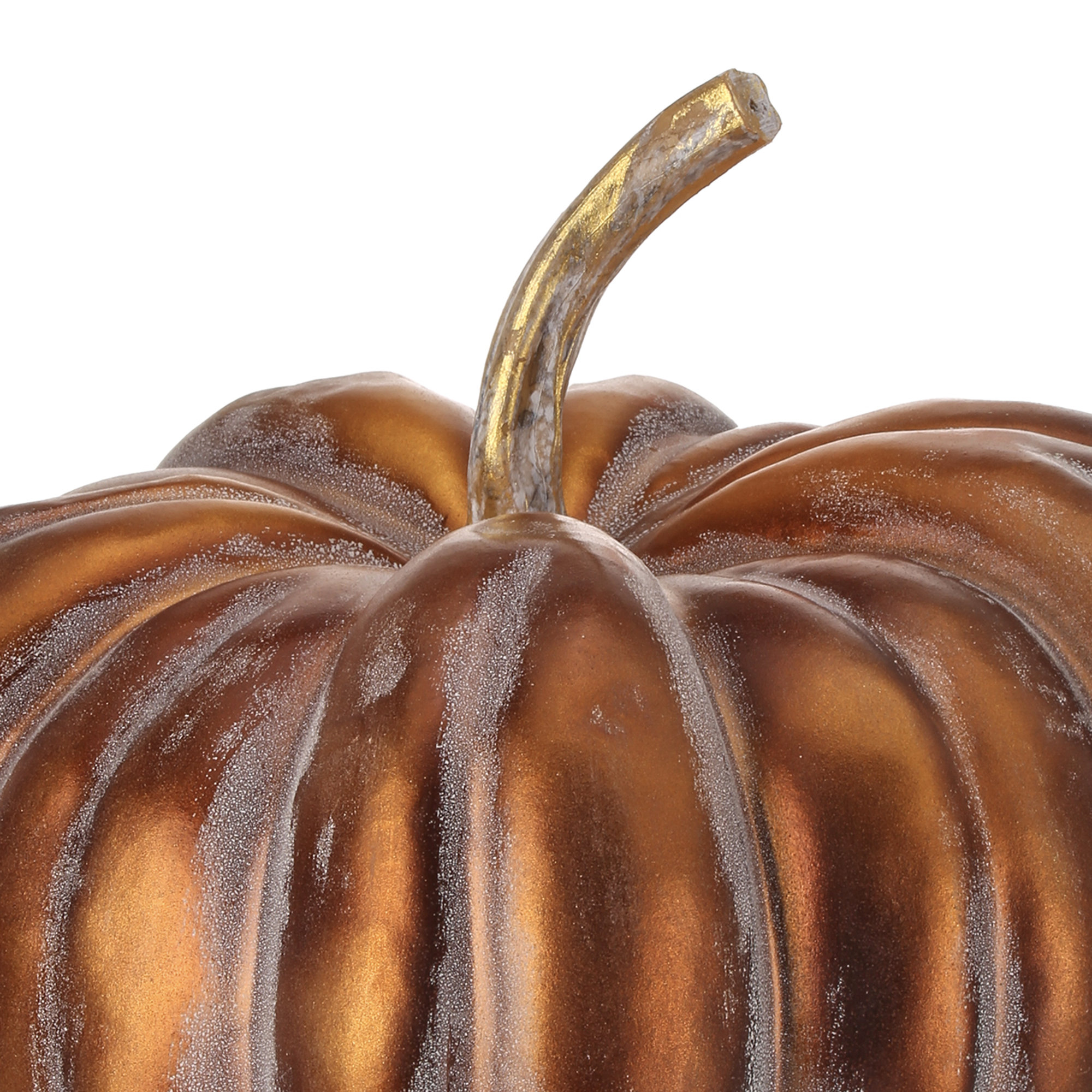 12" Metalic Autumn Latex Pumpkin