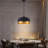 Modern Matte Black Dome Single Pendant-888337564