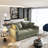 102.4 " Plush Corduroy 4-Seat Sofa-1099711526