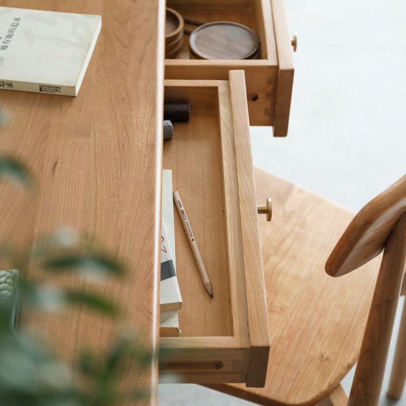 Bureau en bois massif Khyion