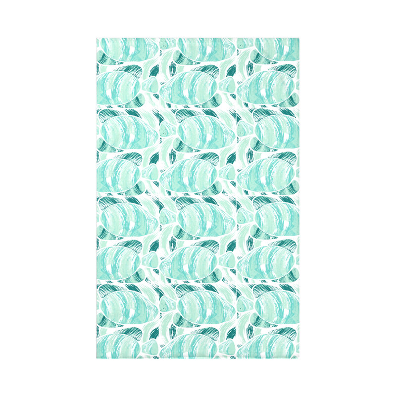 Jeté polaire Beach Holiday, L 60 po x l 50 po x P 0,5 po, Bleu sarcelle