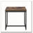 Weathered Oak and Black Rectangular End Table