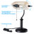 Commercial Grade Antique Banker Desk Lamp, Frosted Glass Table Lamp With Uniquely Textured, E26 Base Traditional Lamp