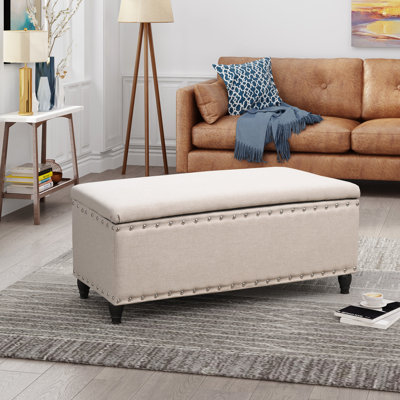 Rangement avec tissu - 41,87 po Profondeur, 18,18 de largeur, hauteur de blé recouvert P x P H, salle des médias