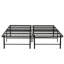 Base de lit pour lit double en métal noir-1468059906