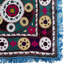 Décoration murale en soie 56 x 80 po. Décoration murale Boho. Tapisserie multicolore rétro. Nappe décorative