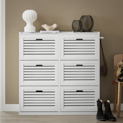 24 Pair Flip Down Shoe Storage