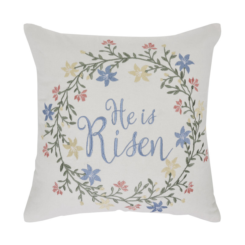  Coussin décoratif en coton He Is Risen