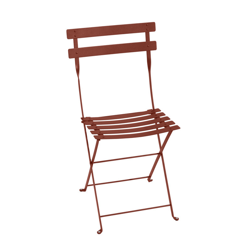 Chaise bistro en métal, Ocre rouge