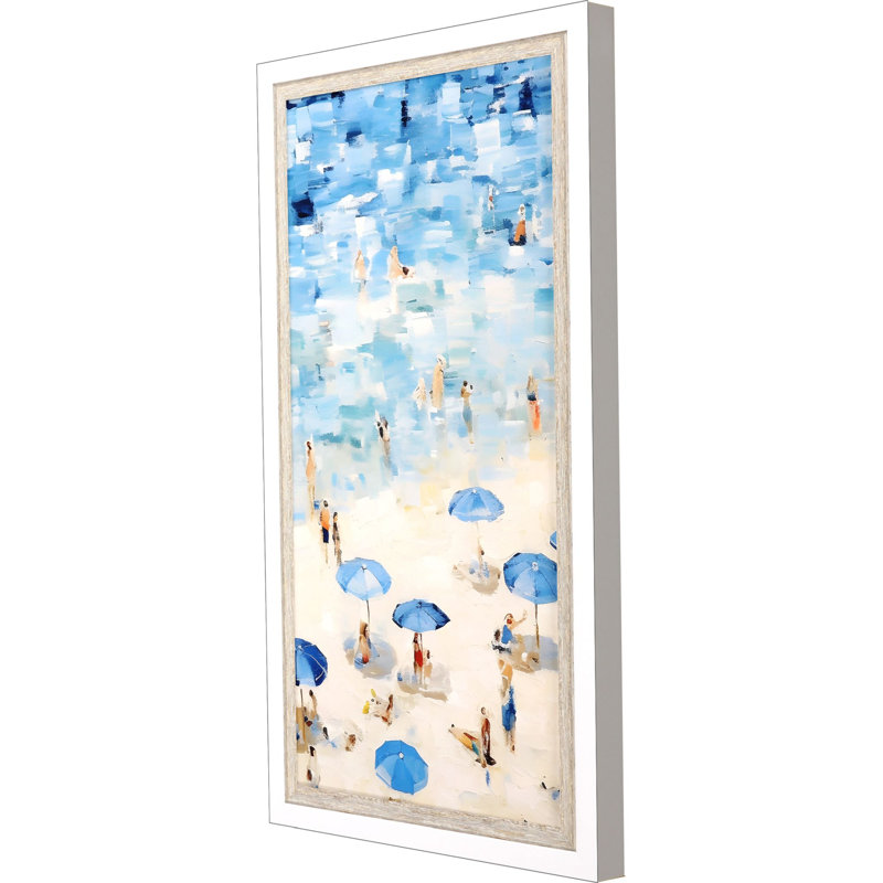 "Aérien Beach II" par Petal Prints - impression d'un seul cadre