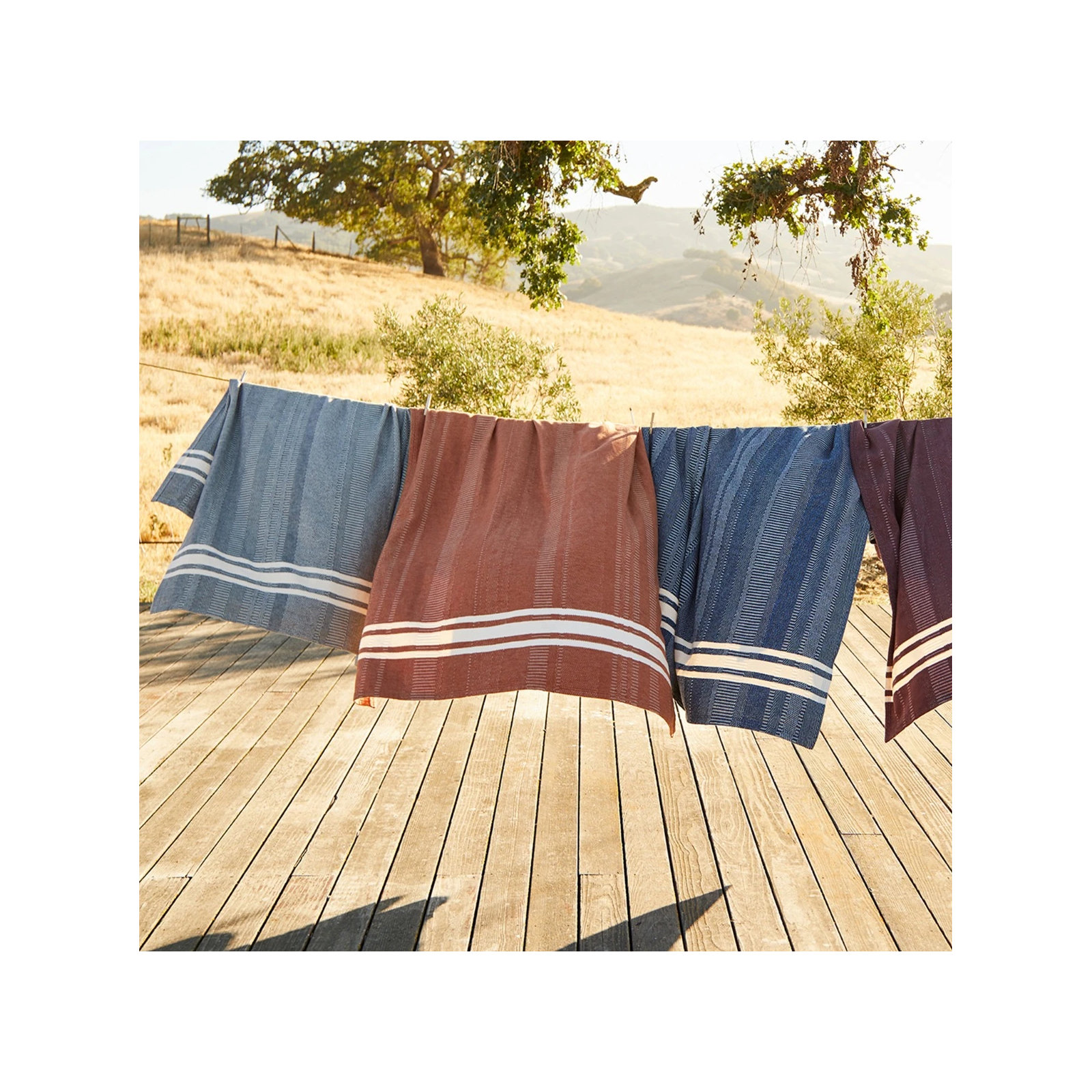 Cirrus Cotton Hand Woven Throw Blanket, Midnight
