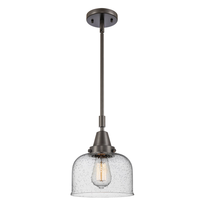1 - Light Single Pendant, Oil Rubbed Bronze, 44.12" H x 8" W x 8" D, No Bulb Included