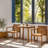 3 Piece Solid Wood Patio Dining Set