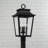 12"W x 23.75"H 4-Light Outdoor Tapered Post Lantern with Ripple Glass-100662577