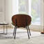 Chaise en tissu avec noyer. Design Mid-Century moderne, assise confortable, convient à divers thèmes. Cadre en noyer Sw1871gn. Apparence, assise, ajustement.-80740688