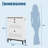 Slim 9.4" Shoe Cabinet with Flip Drawers, Adjustable Shelves, Top Storage Drawer & Side Hooks for Entryway-1428241568