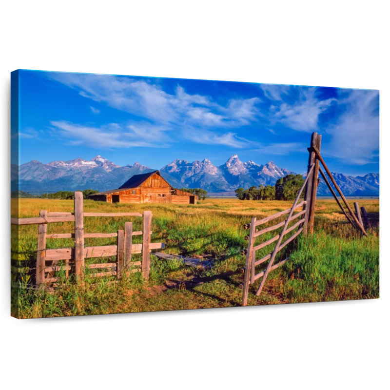 Alvord Tetons Rustic Barn, 8" H x 12" W