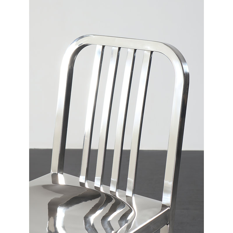 Bryson Counter Stool with Metal Frame, Stainless Steel