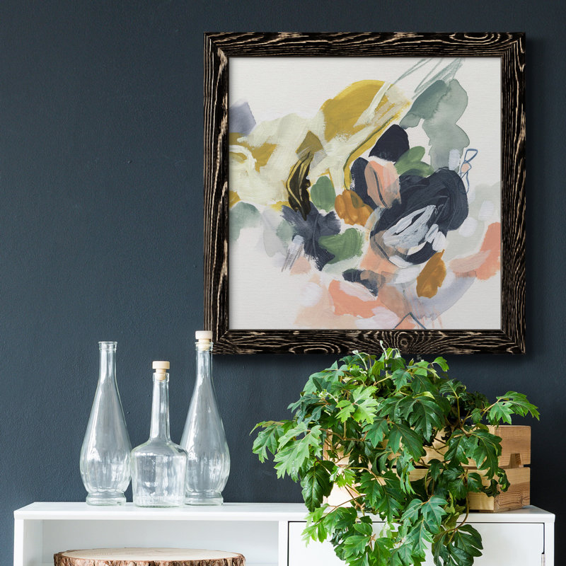 " Color Notation I " Painting Print, 31.5" H x 31.5" W x 1.5" D, Black Framed