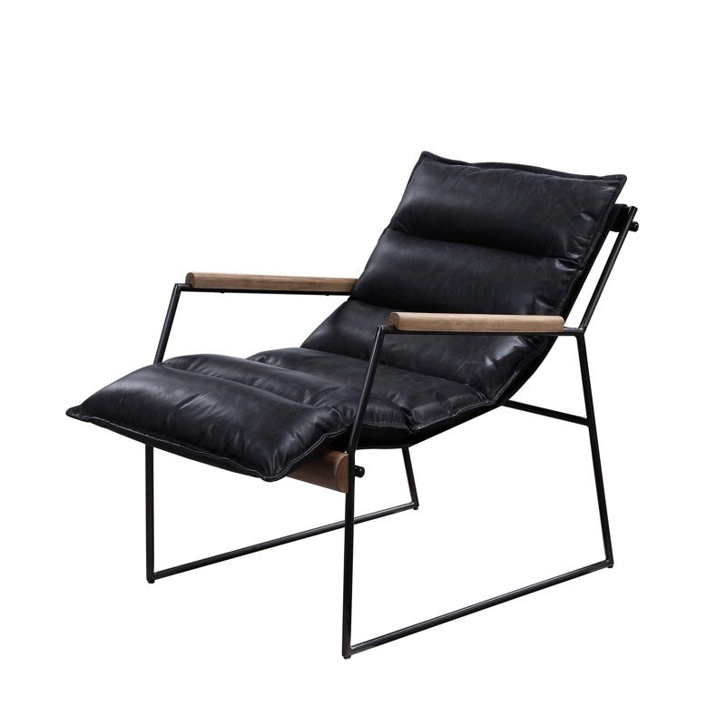 Chaise d'appoint en fer avec base luge