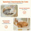 Grand arbre à chat pour grands chats d'intérieur, tour de chat pour chats adultes avec super grand hamac, tour d'arbre d'escalade pour chat avec poteaux à griffer, maisonnette et grand perchoir supérieur-1513908088