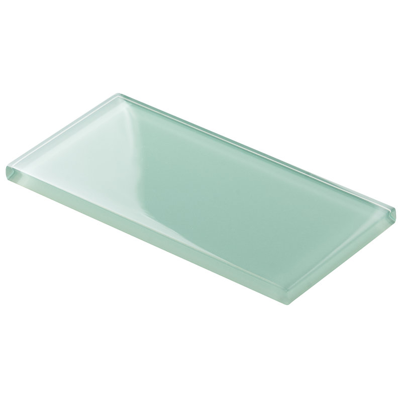 Lucid 3'' x 6" Glass Subway Wall Tile (32 pieces 4 sq.ft./Box), Spa Green
