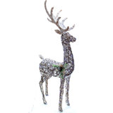 Frosted Standing Buck Lighted Display