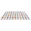 Ako 0.53 in. x 0.39 in. Grid Polished Marble Tile