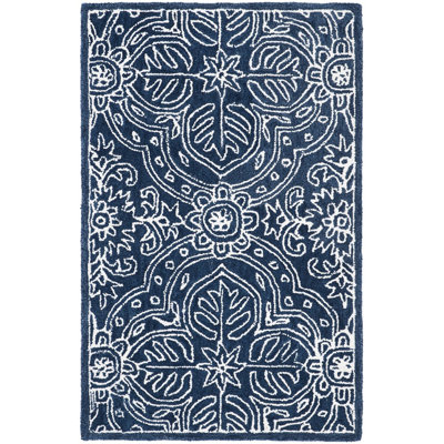 Lauren Ralph Lauren Etienne Hand Tufted, Wool, Navy / Ivory Area Rug