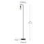 Lampe sur pied arquée 70 po Kazutaka-38840006