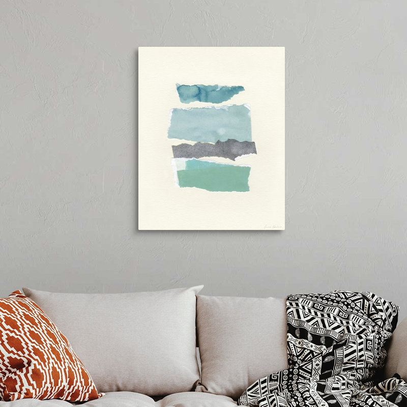 «Seaside Color Study II» par Emma Caroline - reproduction d'art, Toile tendue, H 30 po x l 24 po x P 1,25 po