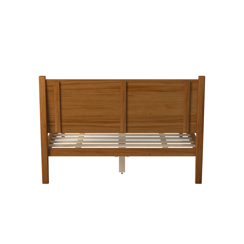 Lit plateforme Ashlie, Castanho, Lit double