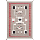 Hand Woven Cotton and Wool Oriental Area Rug