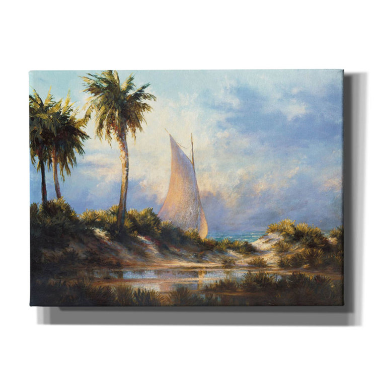 Bay Isle Home Manasota Key Returning On Canvas by Malarz Print | Wayfair