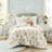 Twin/Twin Xl Mushroom Comforter With Floral Design Pillowcase Bedding Featuring And Print,