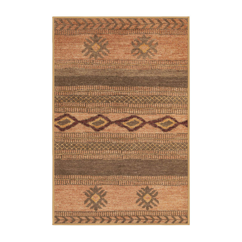 Abstract Indoor Rug, Rectangle 2' x 4'