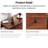 11.8" Solid Wood Narrow End Table Coffee Table, Fully Assembled Bedside Table with 3 Drawers for Small Spaces