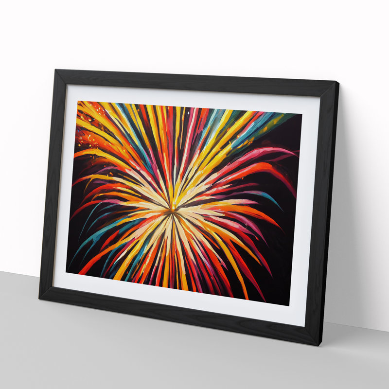 Grand Fireworks - Print, Black, 46cm H x 64cm W