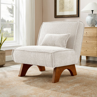 Drayk 29.5'' W Upholstered Accent Lounge Chair with Pillow