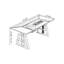 Bureau debout en bois massif noir et noyer-352219155