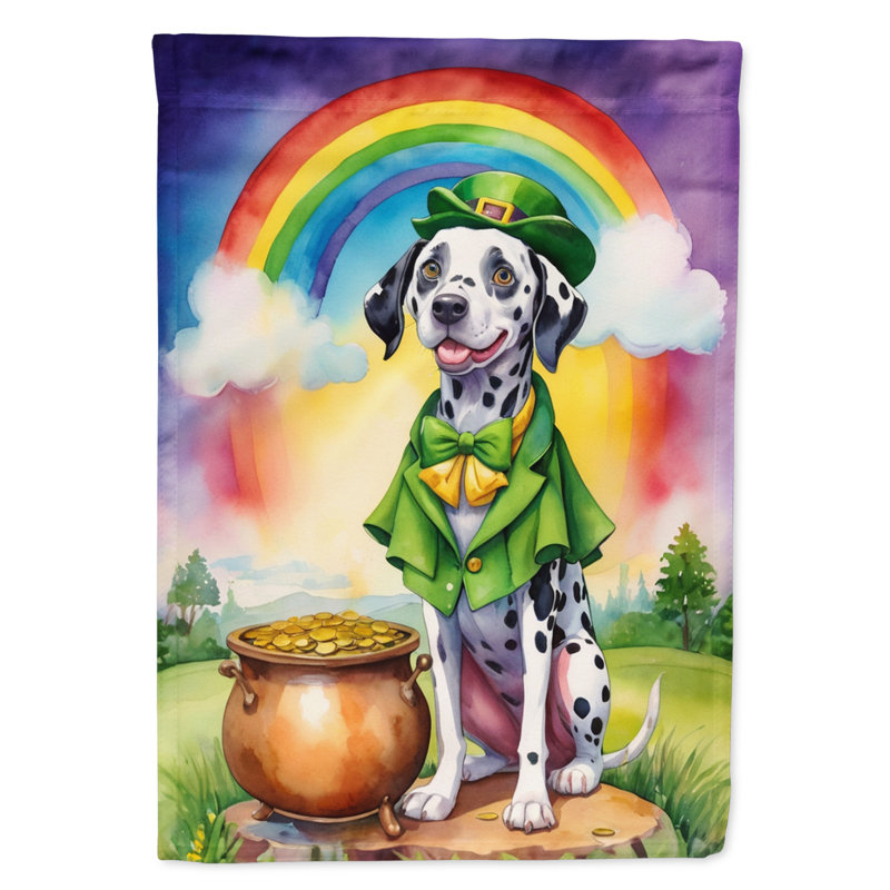 Double Sided 40'' H x 28'' W Polyester St Patrick's Day House Flag