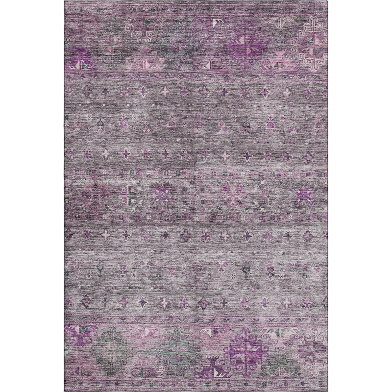 Premium Machine Washable Dominick AMF1220 Global Rug, Rectangle 10 pi x 14 pi