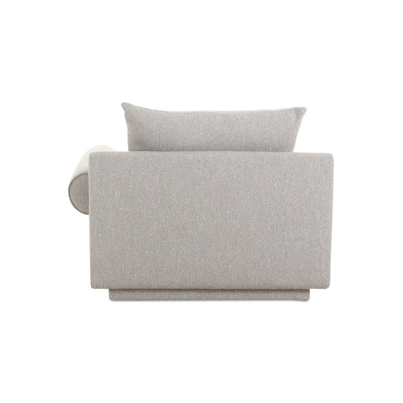 Catalya Upholstered Armchair, Novax Light Grey Boucle