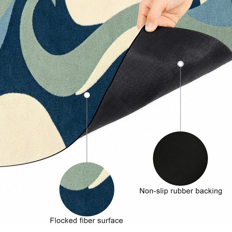  Tapis d'entrée antidérapant pour l'extérieur, 20 po x 32 po, queue de baleine, Abstrait peluche baleine, 20 po x 32 po