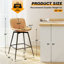 Tabouret de bar rotatif 28 po | Peut supporter jusqu'à 500 lb-1887098333-1907847961