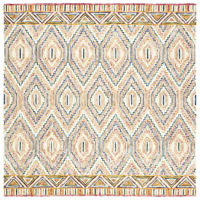 Serrato Hand Tufted Wool Geometric Rug