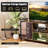 3-tier Tv Stand For 55" Tvs With 4 Open Shelves Heavy-duty Metal Frame For Bedroom