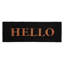 Paillasson Block Hello - noir / naturel 12 po x 24 po-294735631